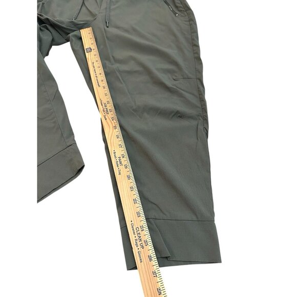 Athleta Trekkie North Jogger Cropped Size Size 18 Green Stretch Comfort Active - Picture 4 of 5